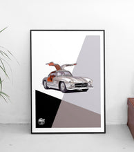 Carica l'immagine nel visualizzatore di Gallery, Mercedes-Benz 300SL Gullwing print - Fueled.art