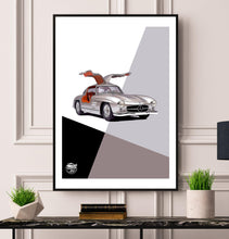Carica l'immagine nel visualizzatore di Gallery, Mercedes-Benz 300SL Gullwing print - Fueled.art