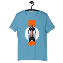 Load image into Gallery viewer, Porsche 917 Gulf - Short-Sleeve Unisex T-Shirt - Fueled.art