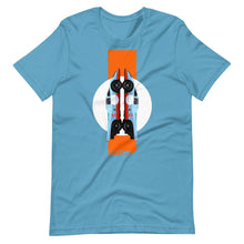 Load image into Gallery viewer, Porsche 917 Gulf - Short-Sleeve Unisex T-Shirt - Fueled.art