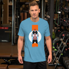 Load image into Gallery viewer, Porsche 917 Gulf - Short-Sleeve Unisex T-Shirt - Fueled.art