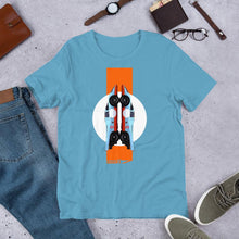 Load image into Gallery viewer, Porsche 917 Gulf - Short-Sleeve Unisex T-Shirt - Fueled.art