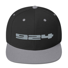 画像をギャラリービューアに読み込む, Porsche 924 - Embroidered Logo - Black & Silver Snapback Hat - Fueled.art