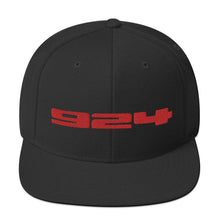 画像をギャラリービューアに読み込む, Porsche 924 - Embroidered Logo - Black Snapback Hat - Fueled.art