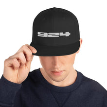 画像をギャラリービューアに読み込む, Porsche 924 - Embroidered Logo - Black Snapback Hat - Fueled.art