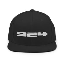 画像をギャラリービューアに読み込む, Porsche 924 - Embroidered Logo - Black Snapback Hat - Fueled.art