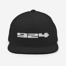 画像をギャラリービューアに読み込む, Porsche 924 - Embroidered Logo - Black Snapback Hat - Fueled.art