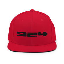 画像をギャラリービューアに読み込む, Porsche 924 - Embroidered Logo - Red Snapback Hat - Fueled.art