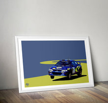 Load image into Gallery viewer, Subaru Impreza STI S3 - Colin McRae WRC Print - Fueled.art