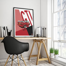 Load image into Gallery viewer, VW Golf GTI Mk1 Cabriolet Print - Fueled.art
