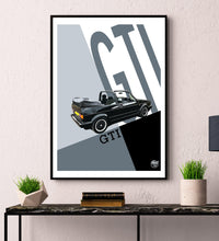 Load image into Gallery viewer, VW Golf GTI Mk1 Cabriolet Print - Fueled.art