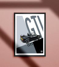 Load image into Gallery viewer, VW Golf GTI Mk1 Cabriolet Print - Fueled.art