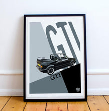 Load image into Gallery viewer, VW Golf GTI Mk1 Cabriolet Print - Fueled.art