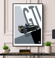 Load image into Gallery viewer, VW Golf GTI Mk1 Cabriolet Print - Fueled.art