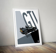 Load image into Gallery viewer, VW Golf GTI Mk1 Cabriolet Print - Fueled.art