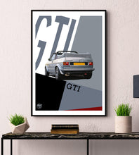 Load image into Gallery viewer, VW Golf GTI Mk1 Cabriolet Print - Silver - Fueled.art
