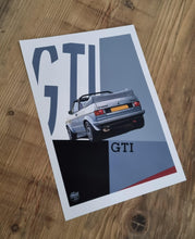 Load image into Gallery viewer, VW Golf GTI Mk1 Cabriolet Print - Silver - Fueled.art
