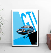 Load image into Gallery viewer, VW Golf GTI Mk2 Print - Fueled.art