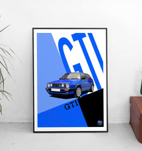 Load image into Gallery viewer, VW Golf GTI Mk2 Print - Fueled.art