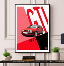 Load image into Gallery viewer, VW Golf GTI Mk2 Print - Fueled.art