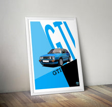 Load image into Gallery viewer, VW Golf GTI Mk2 Print - Fueled.art