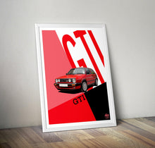 Load image into Gallery viewer, VW Golf GTI Mk2 Print - Fueled.art