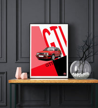 Load image into Gallery viewer, VW Golf GTI Mk2 Print - Fueled.art