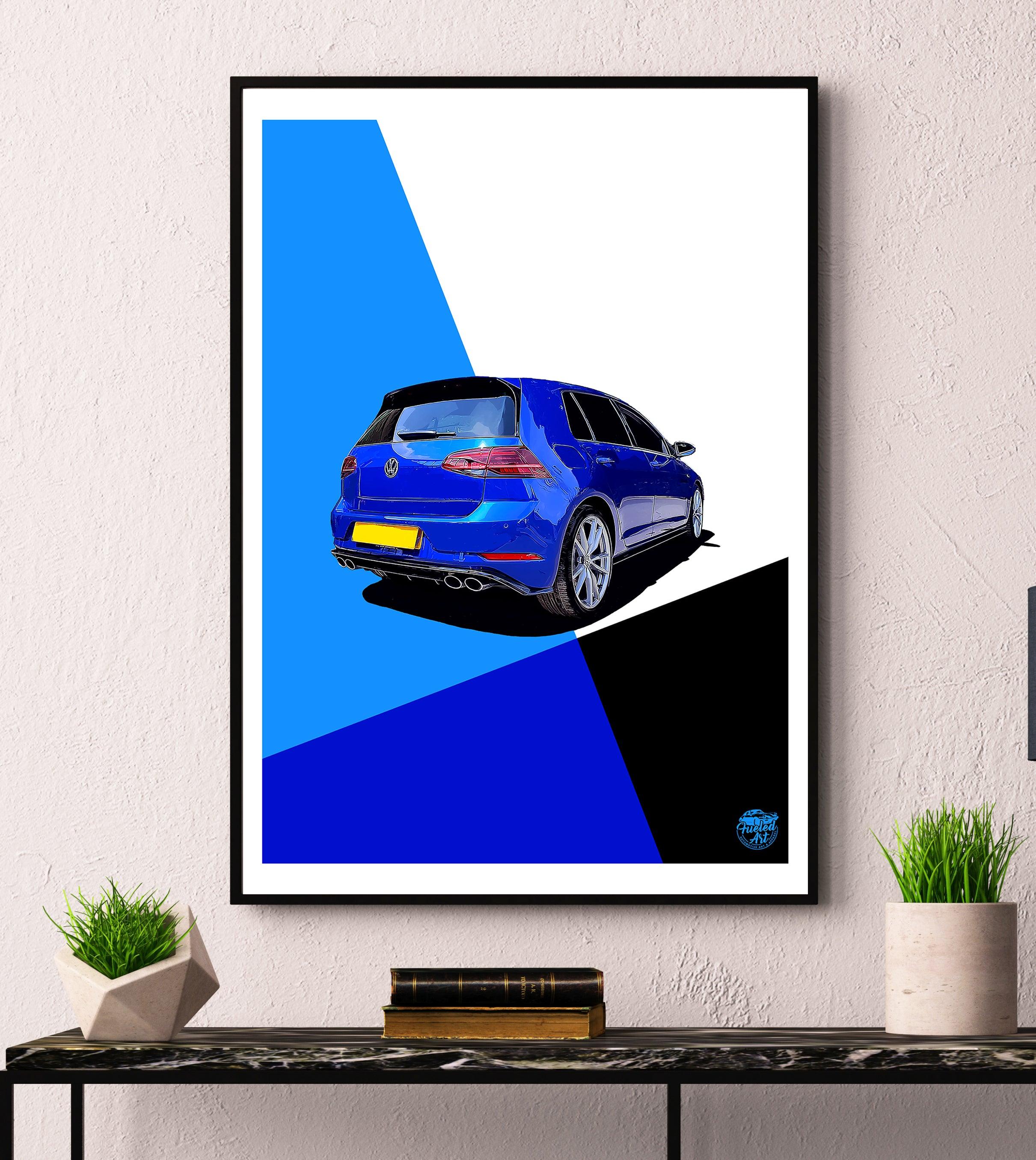 VW Golf R Mk7 Print Various Sizes VW Golf R Mk7 Gift Fueled art vw-golf-r-mk7-print-various-sizes-vw-golf-r-mk7-gift-fueled-art