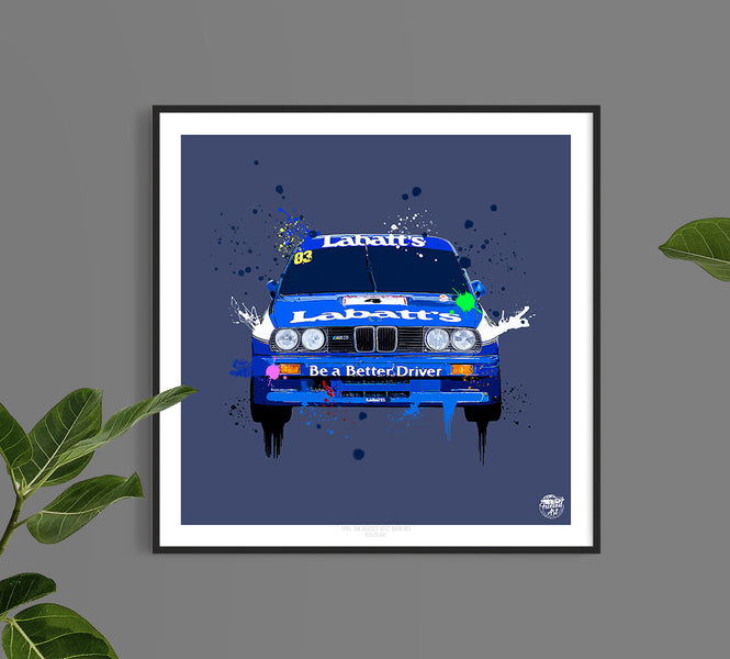 NEW BMW E30 M3 Tim Harvey BTCC print