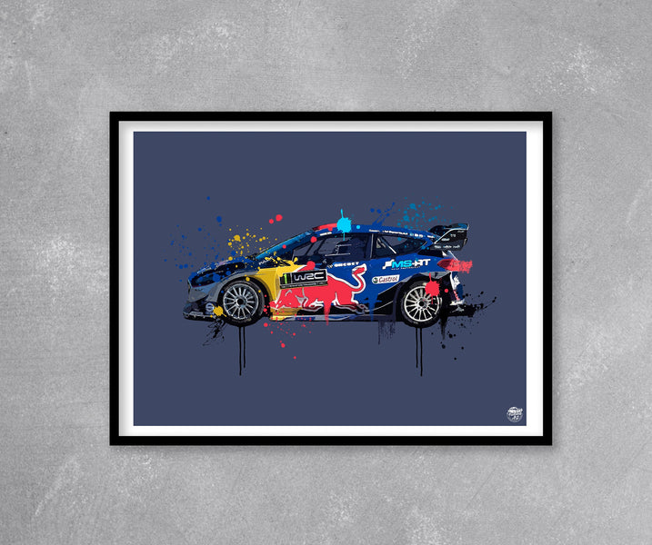 2017 Ford Fiesta WRC Sébastien Ogier Print