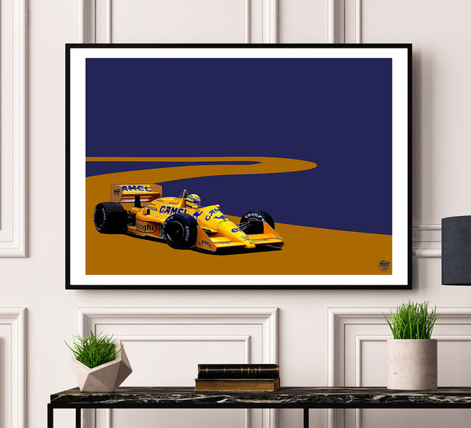 New Ayrton Senna Lotus 99T F1 print release...