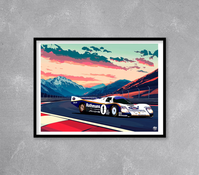 NEW Porsche 962C Le Mans 1986 Print
