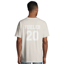 Charger l&#39;image dans la visionneuse de la galerie,Fueled 20 Varsity Retro - Men&#39;s Oversized Off White T-shirt - Fueled.art
