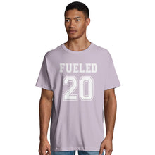Lade das Bild in den Galerie-Viewer, Fueled 20 Varsity Retro - Men&#39;s Oversized Lilac T-shirt - Fueled.art

