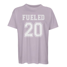 Lade das Bild in den Galerie-Viewer, Fueled 20 Varsity Retro - Men&#39;s Oversized Lilac T-shirt - Fueled.art
