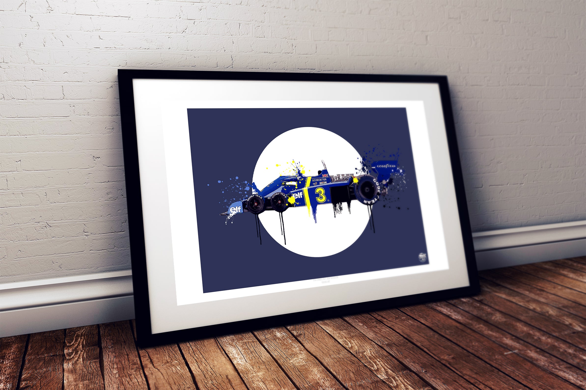 Tyrrell P34 Jody Scheckter 1976 F1 print - Fueled.art