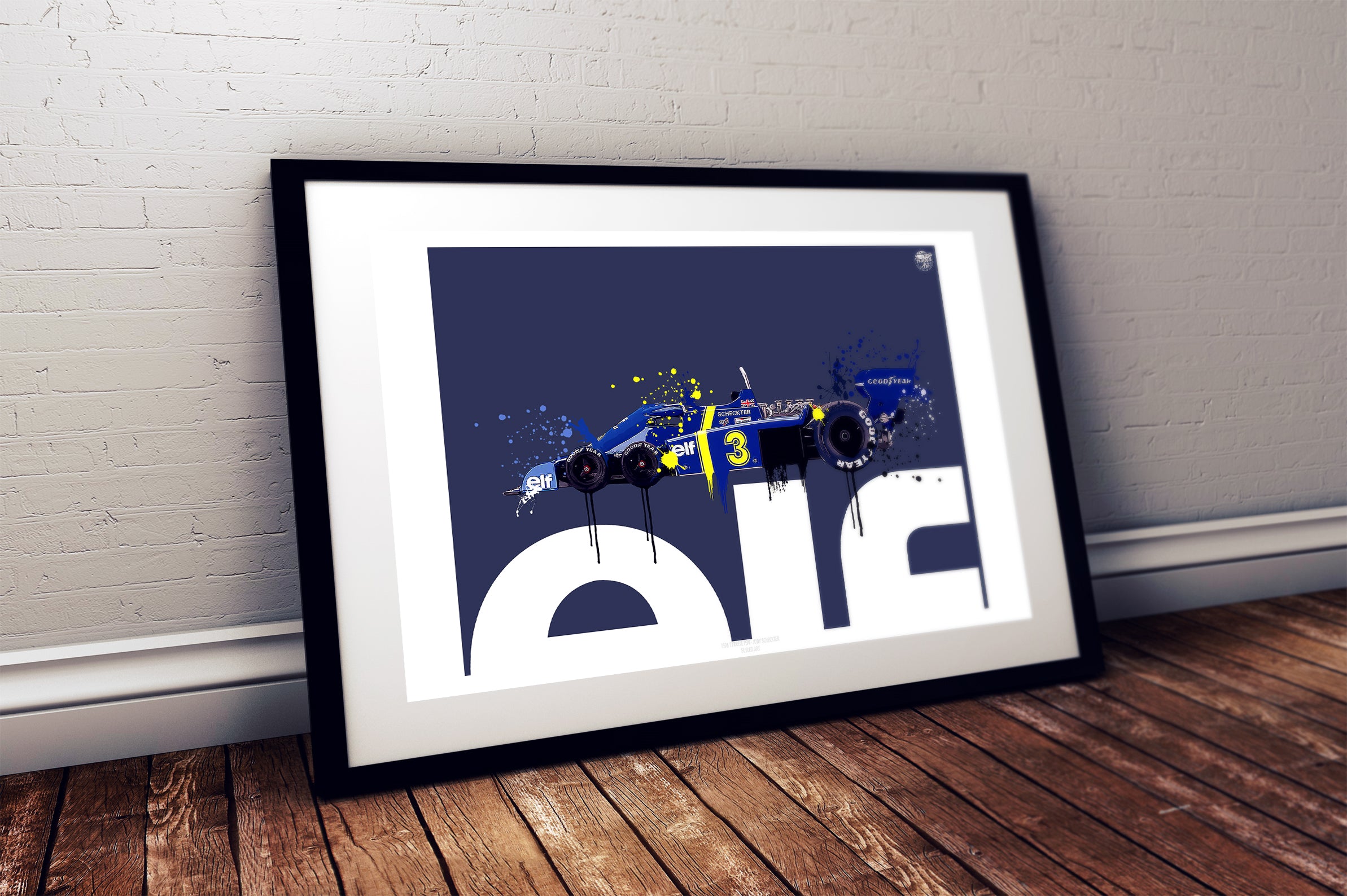 Tyrrell P34 Jody Scheckter 1976 F1 print - Fueled.art