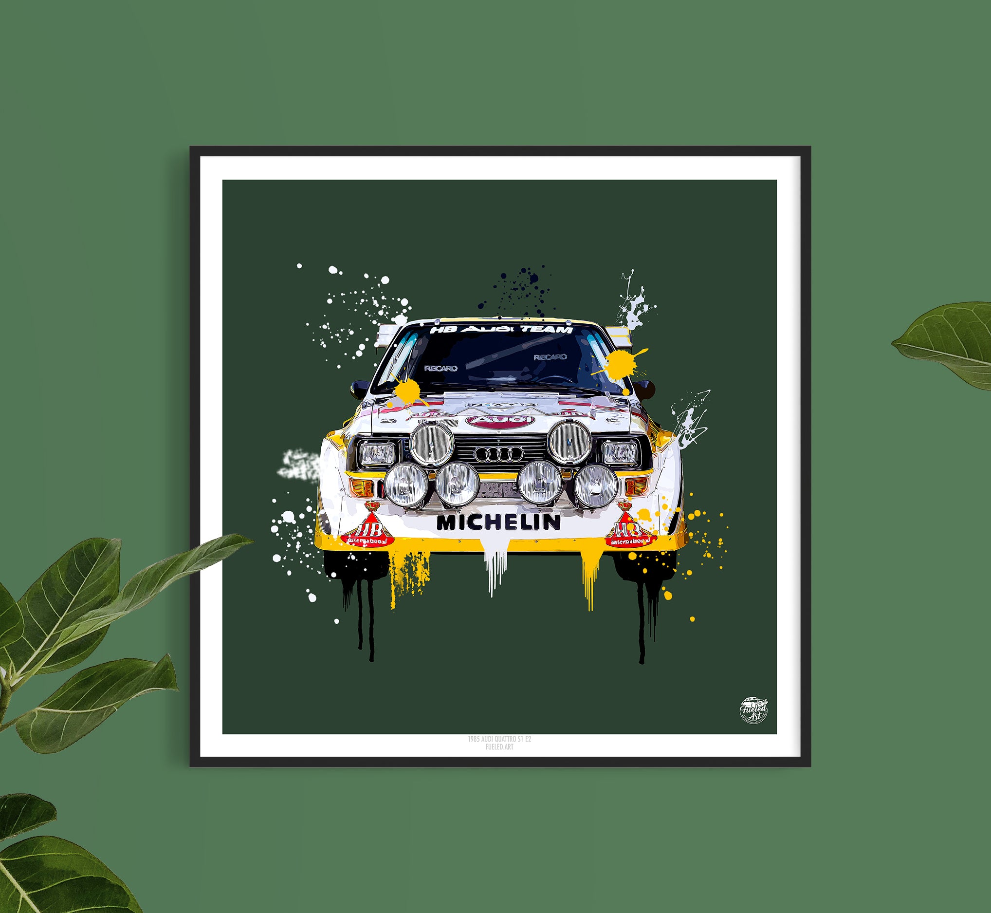 Audi sport quattro s1 gr Rally Racing Car Group B Metal Poster Audi sport quattro s1 gr Rally Racing Car Group B Metal Poster