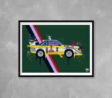 画像をギャラリービューアに読み込む, Audi Quattro S1 E2 print by Fueled.art
