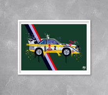 画像をギャラリービューアに読み込む, Audi Quattro S1 E2 print by Fueled.art
