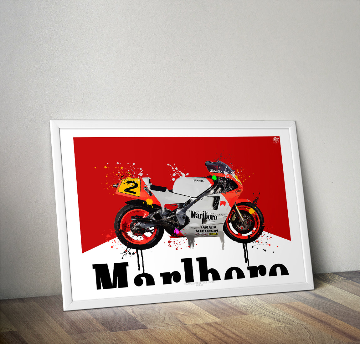 Eddie Lawson 1986 Yamaha YZR500 Print - Fueled.art
