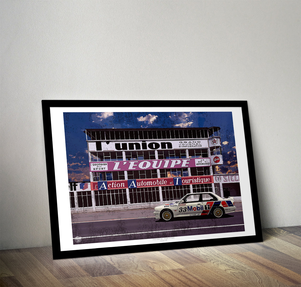 Frank Sytner 1987 BMW E30 M3 BTCC Print - Fueled.art