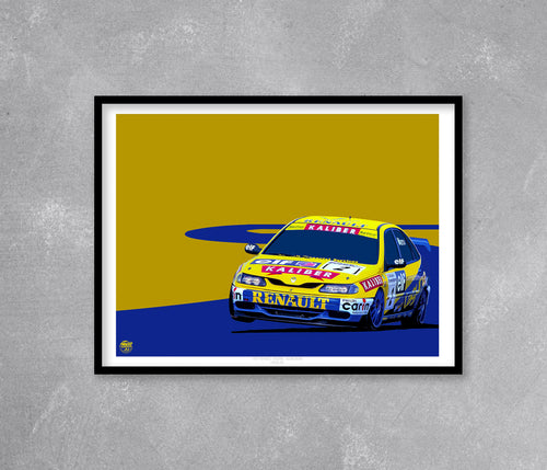 Alain Menu 1997 Williams-Renault Laguna BTCC Print - Fueled.art