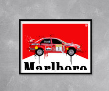 Carica l&#39;immagine nel visualizzatore di Gallery, 1999 Mitsubishi Evo VI - Tommi Mäkinen WRC Print - Fueled.art
