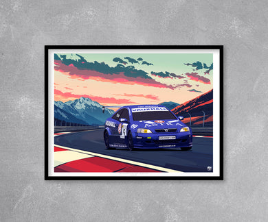 Jason Plato 2001 Vauxhall Astra Coupe BTCC Print - Fueled.art