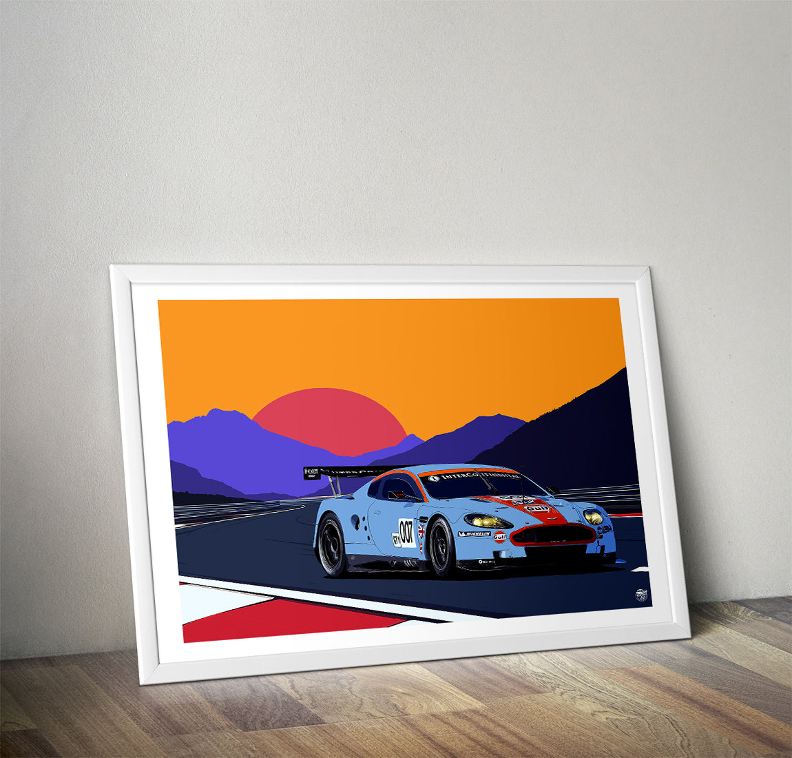 Aston Martin DBR9 print - Fueled.art