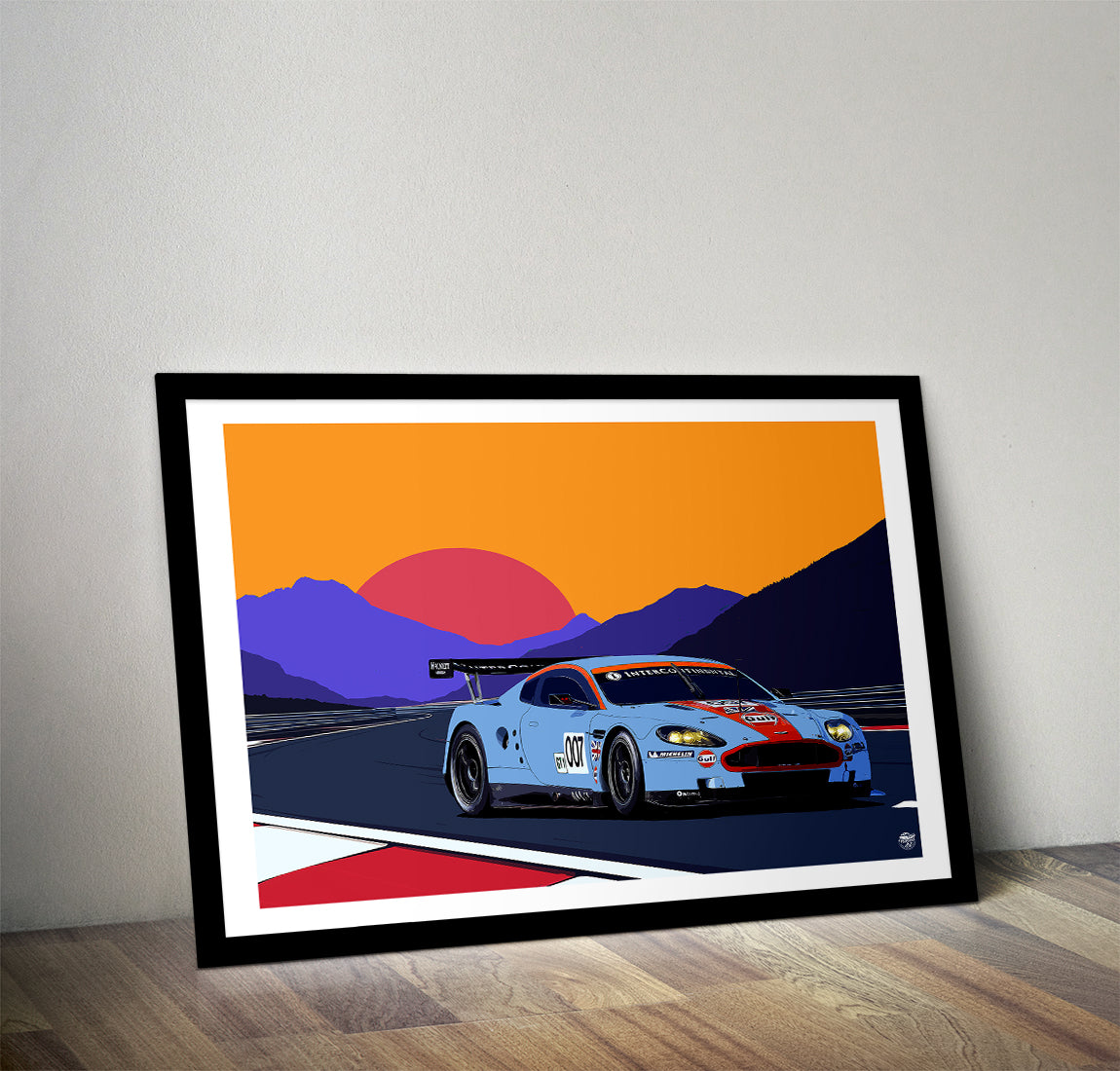 Aston Martin DBR9 print - Fueled.art