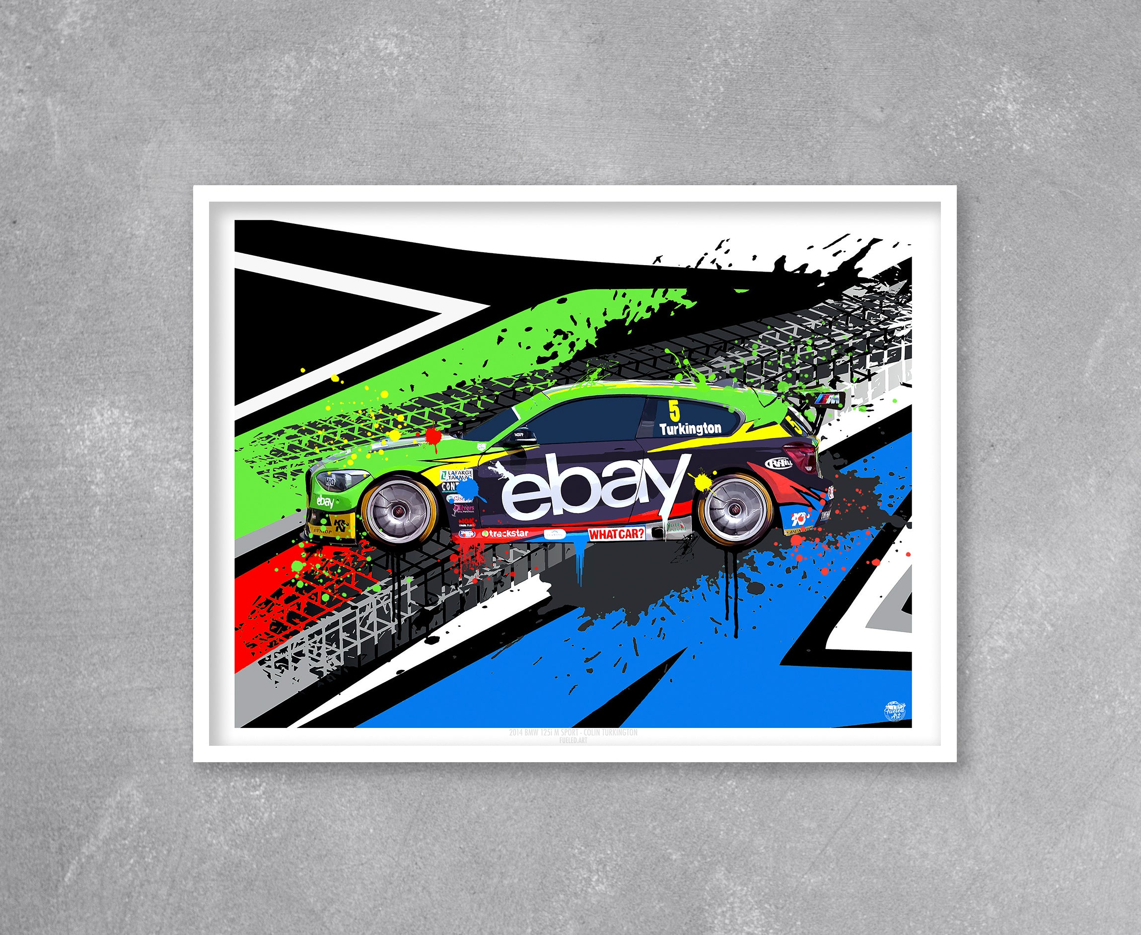 Colin Turkington 2014 BMW 125i M-Sport BTCC Print - Fueled.art