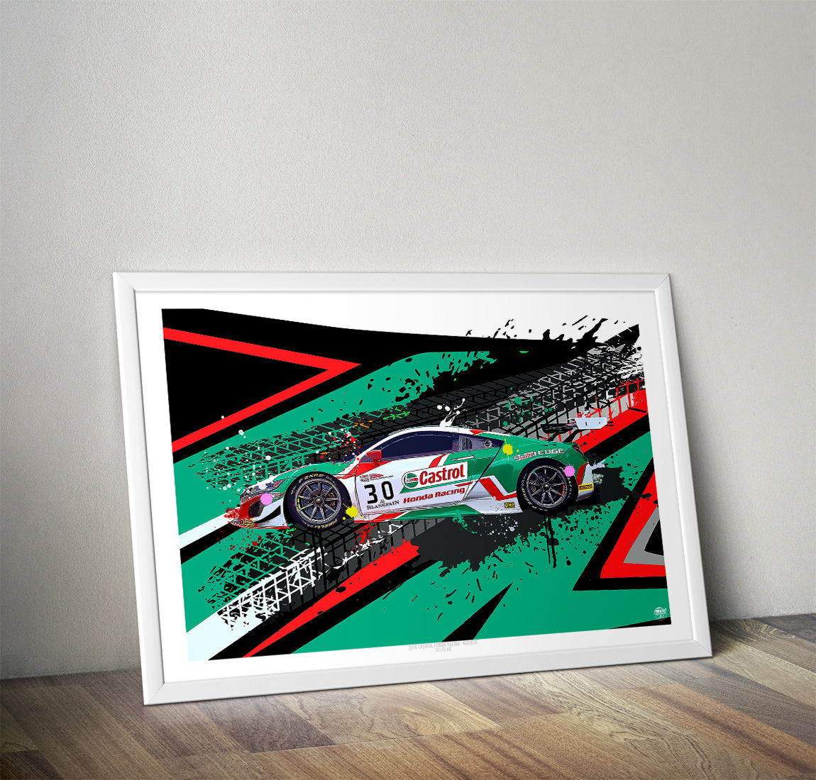 2018 Honda NSX GT3 Castrol Print - Fueled.art