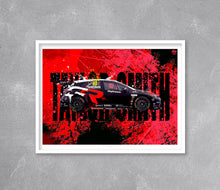 Charger l'image dans la visionneuse de la galerie,Árón Taylor-Smith 2025 Toyota Corolla GR Sport BTCC Print - Fueled.art 
